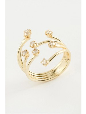 Marsilyan Ağaç Zirkon Taşlı Yüzük