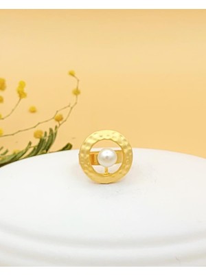 Nevoka Altın Kaplama İncili Dövme Yüzük