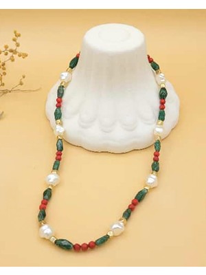 Nevoka El Yapımı Jade Mercan Kolye