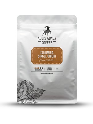 Addis Ababa Coffee Kolombiya Single Origin 1000 Gr. Çekirdek Kahve