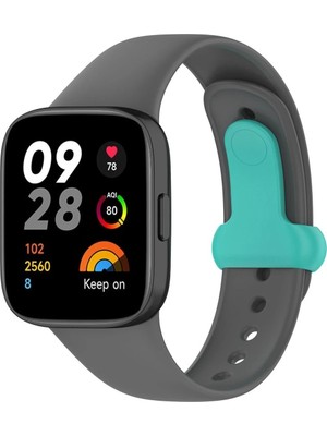 Fantastik Store Xiaomi Redmi Watch 3 Origin Silikon Kordon - FÜME-(5796)