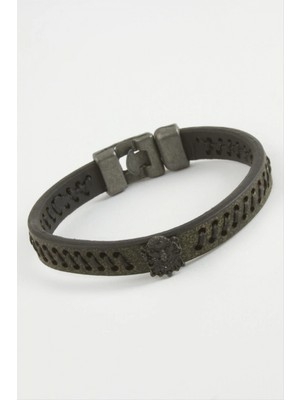 Marsilyan Osmanlı Bayrağı Kaliteli Suni Deri Bileklik