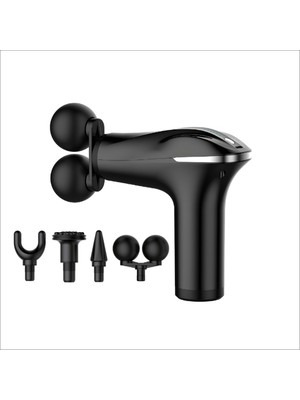 Bontec 6 Kademeli Masaj Aleti, Taşınabilir Masaj Tabancası, Değişebilen 4 Farklı Başlık, 3200 Rpm Titreşim Gücü, 1800 Mah Batarya, Omuz, Boyun, Sırt, Bel, Kol ve Bacak Ağrıları Için, Type-C Girişli