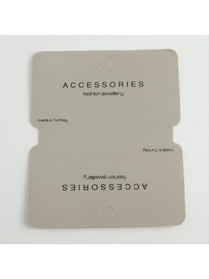 Marsilyan Gri Renkli Lüks Kolye Kartı