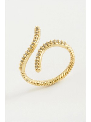 Marsilyan Yılan Zirkon Taşlı Yüzük