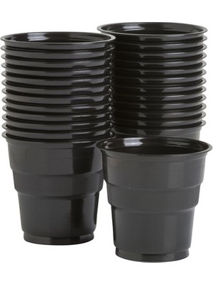 Borapack 25 Adet Plastik Bardak Siyah