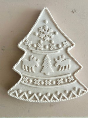 Empressco Beyaz Ham Polyester Yılbaşı Ağacı Biblo, Şık ve Dekoratif Ev Süsüdür