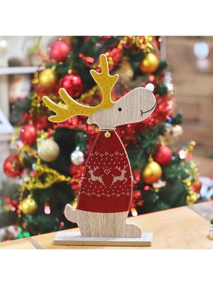 Empressco Renkli Ahşap Geyik Dekor, 30 Cm, Şık ve Canlı Tasarım