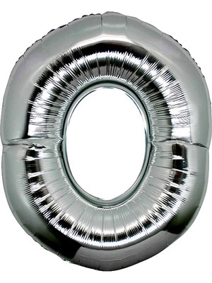 Tp O Harf Folyo Balon Gümüş Renk  40 Inç
