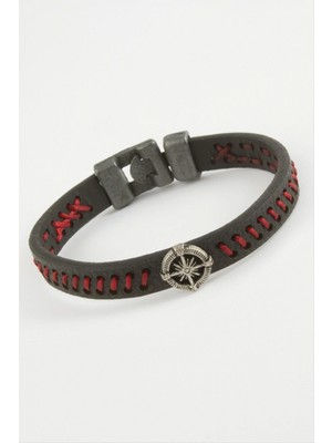 Marsilyan Pusula Kaliteli Suni Deri Bileklik