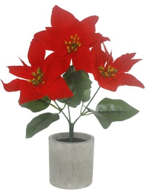 Empressco 28CM Renkli Yapay Çiçekli Saksı Dekorasyonu