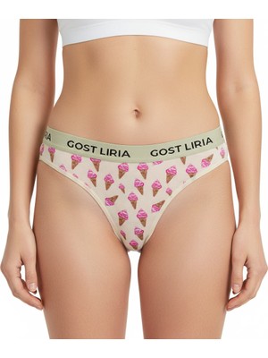 GOST LİRİA İce Cream Desenli Kadın String Külot