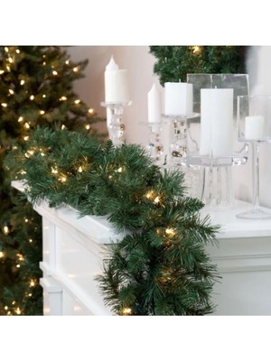 Empressco Yılbaşı Çam Dalı 270 Cm, 200 Dal Garland, Yeşil, Süslemeler Dahil Değil