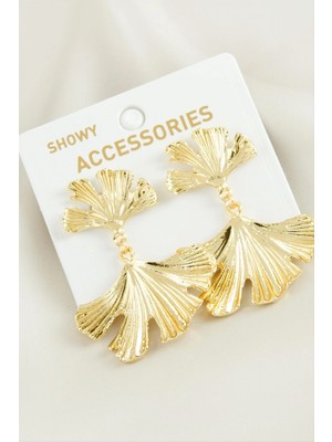 Marsilyan Yaprak Trend Metal Küpe