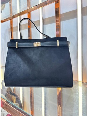 Larolina Süet Kadın Kol El ve Omuz Çantası