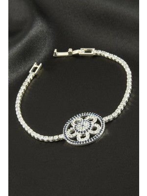 Marsilyan Çiçek Zirkon Taşlı Çocuk Bileklik 16 cm