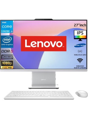 Lenovo ıdeacentre Aıo Intel Core I5 13420H 16GB 1tb SSD W11PRO 27" Fhd All In One Bilgisayar F0HM0045TRS6 Snertech
