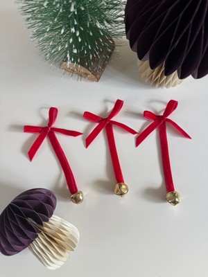 Empressco Yılbaşı Süsü Seti, 10 Parça Kırmızı Renkli, Neşeli ve Sıcak Atmosfer Için