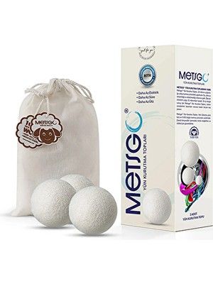 Metsgo Yün Kurutma Topu Seti 3'lü (5 Adet)