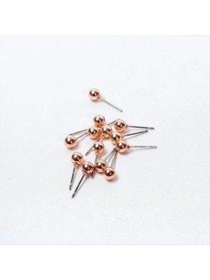Marsilyan Roz Renk Metal Top Küpe 50 Gram