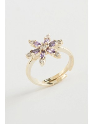 Marsilyan Lotus Zirkon Taşlı Yüzük