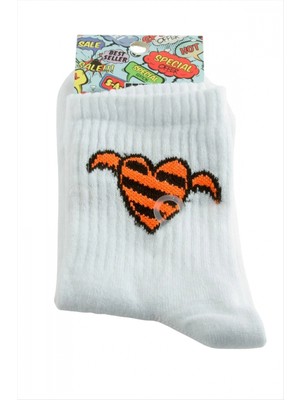 Marsilyan Kalp Kanat Kolej Çorap 8*28