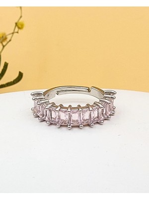 Nevoka Pembe Zirkon Baget Yüzük