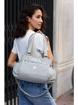 Sanmorris Su Geçirmez Kumaş Çok Bölmeli Kadın Kol ve Omuz Çantası