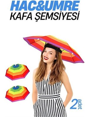 Fantastik Store Hsnet Hac Umre Kafa Şemsiyesi Güneş Koruma Şemsiyesi 2 Adet