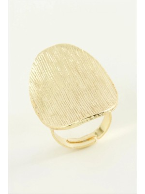 Marsilyan Oval Metal Yüzük