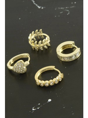 Marsilyan Tragus Zirkon Taşlı Halka Piercing 1 Adet