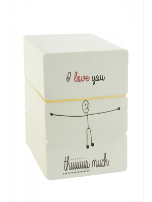 Marsilyan I Love Yazılı Bileklik Kartı 200 Adet