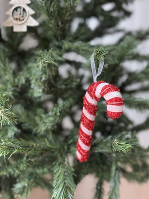 Empressco Kırmızı Beyaz Çizgili Yılbaşı Süsü, 17 Cm, Neşe ve Şenlik Için Mükemmel Seçenek