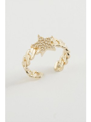 Marsilyan Yıldız Zirkon Taşlı Yüzük