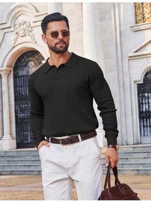 Youknitwear You Metropol %100 Pamuk Polo Yaka Erkek Triko Kazak