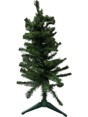 Empressco Yeşil Yılbaşı Ağacı 60 cm, 55 Dal, Kolay Kurulum ve Şık Kutulu Ahşap Renk