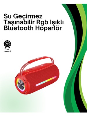 Fantastik Store Rgb Işıklı Taşınabilir Hoparlör – Çoklu Bağlantı Desteği