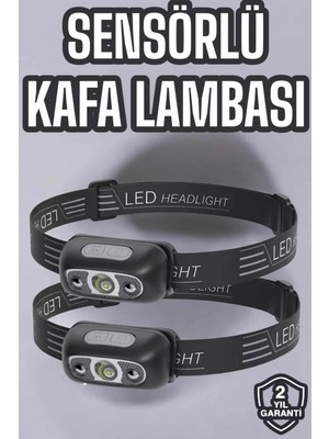 Tp Bfs Kafa Lambası Kamp Lambası LED Işık Şarjlı Ayarlanabilir