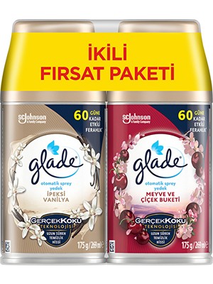 Matmel Oda Kokusu Otomatik Sprey 2'li Vanilya + Meyve Çiçeği 269 ml x 2 (4 Adet)