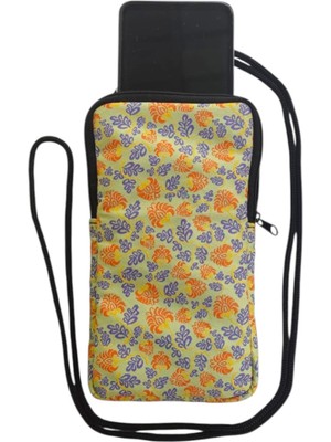Wallery Bags Desenli Askılı Telefon Çantası – Cüzdan & Boyun Çantası
