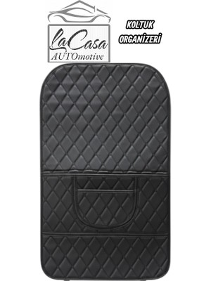 La Casa Automotive Koltuk Organizeri,koltuk Arkası Koruması, Araç Koltuk Arkası Deri(Vinil) Organizeri