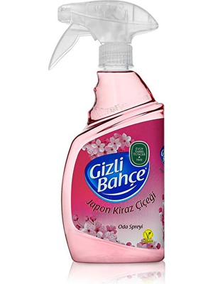 Gizli Bahçe Yeni Nesil Oda Spreyi Japon Kiraz Çiçeği 500 ml Pet Şişe (3 Adet)
