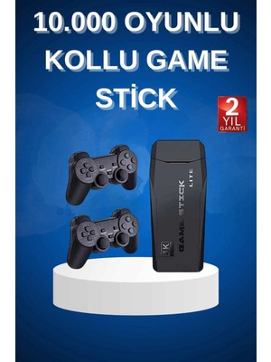 Tp Bfs Çift Kollu 2.4g Kablosuz Retro 4K Game Stick 3500 Oyun Atari Hd Görüntü Kalitesi