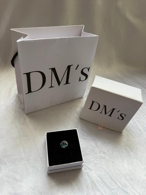 DMs Silver Gökyüzü Mavisi Işıltılı Gümüş Charm'ı