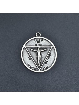 Alooya Pagan - Keçi Şeytan - Hz. İsa Gümüş Kaplama Kolye Ucu