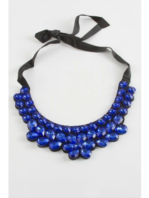 Marsilyan Papatya Taşlı Yaka Kolye