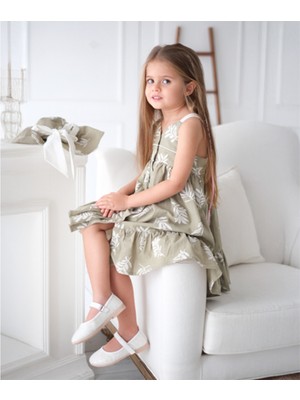 ministok Clara Askılı ve Şapkalı Kız Çocuk Elbise