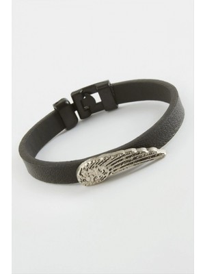 Marsilyan Kanat Kaliteli Suni Deri Bileklik