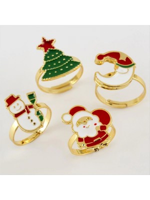 Marsilyan Yılbaşı Figürlü Eklem Yüzük