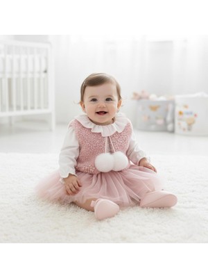 ministok Lulu Bolerolu Üçlü Kız Bebek Takım